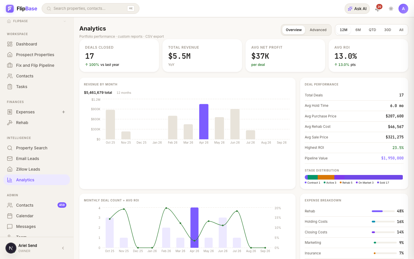 FlipBase product screenshot