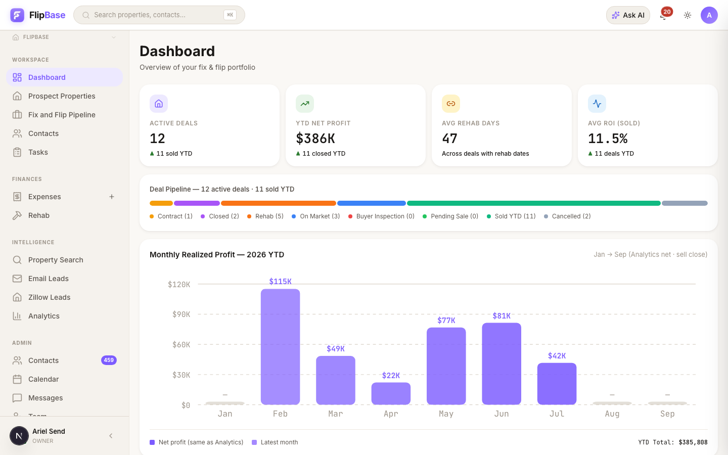 FlipBase screenshot