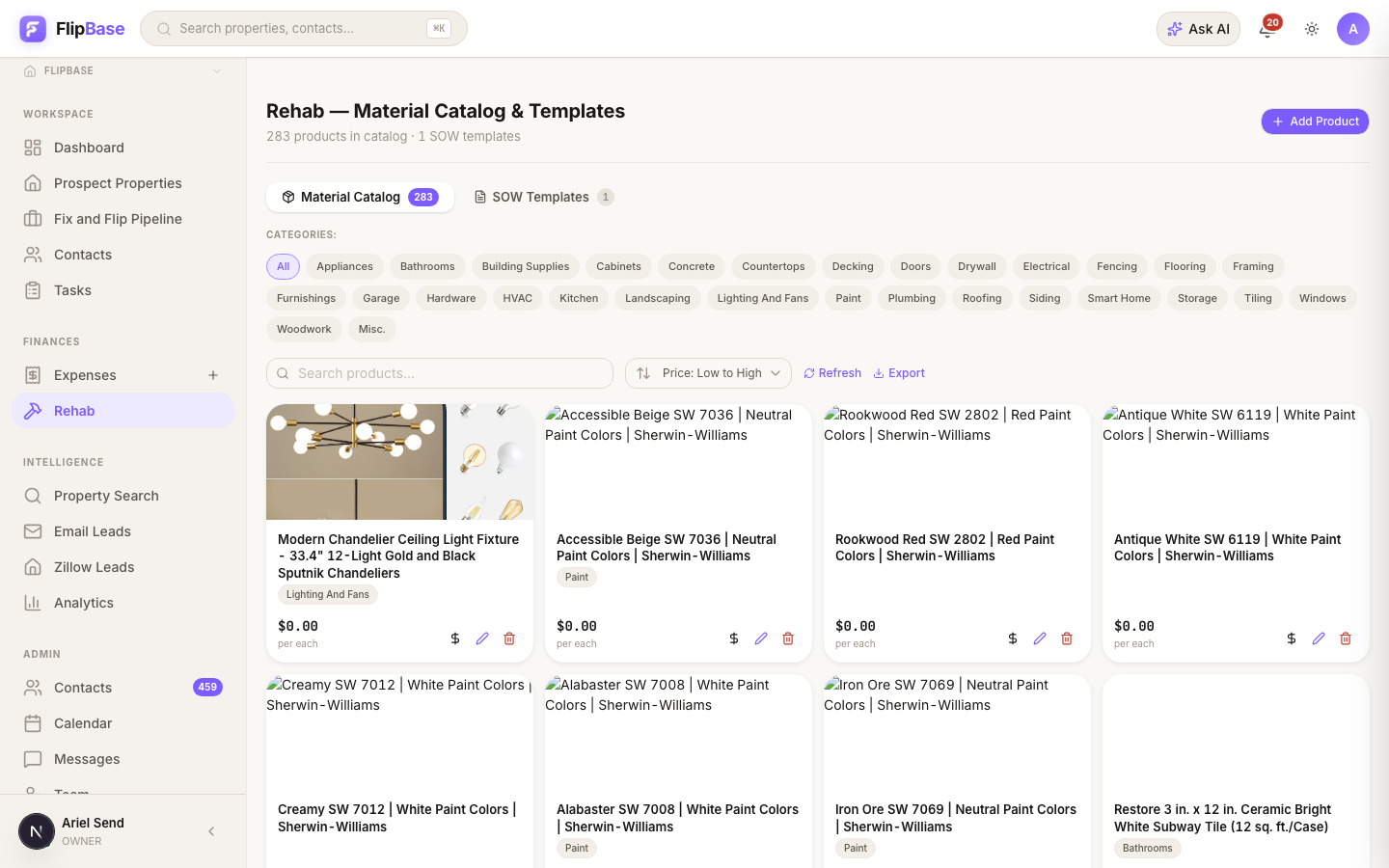 FlipBase product screenshot