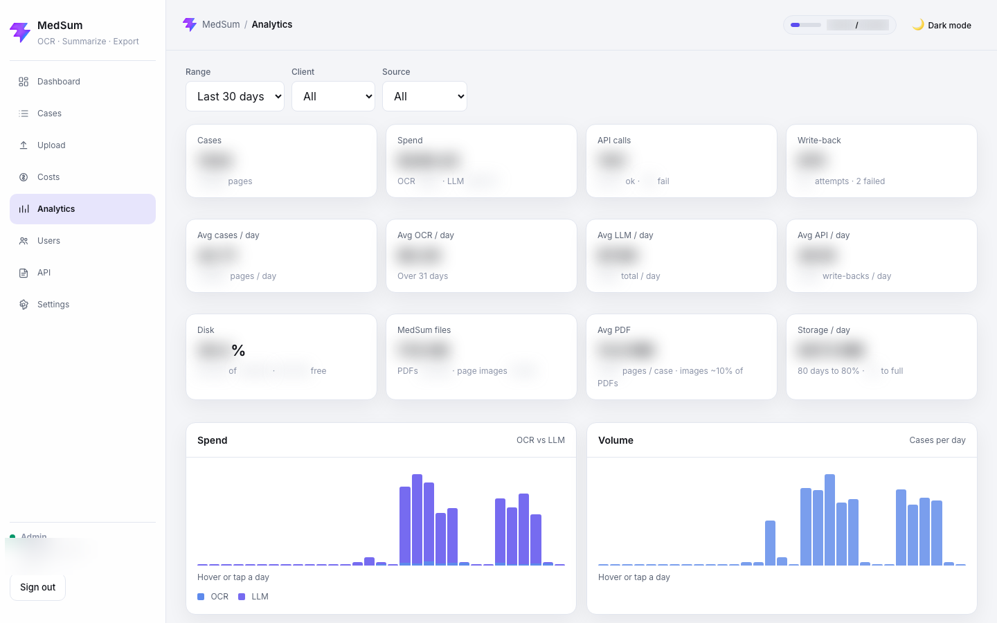 MedSum product screenshot