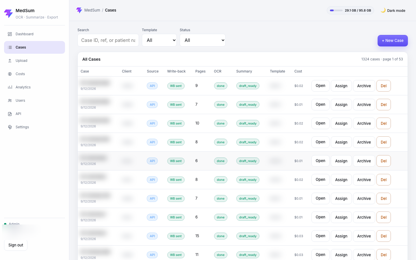 MedSum screenshot