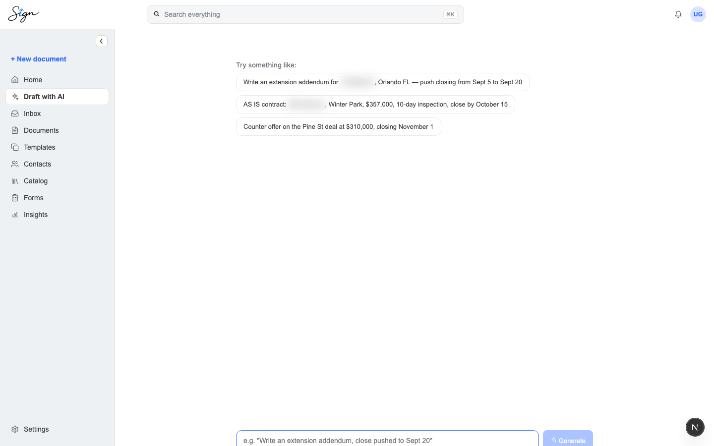 sAign product screenshot