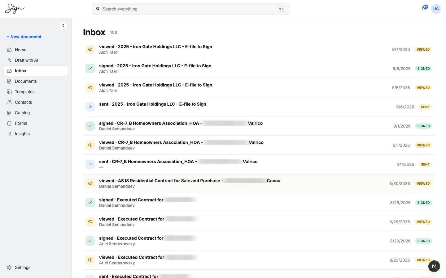 sAign product screenshot